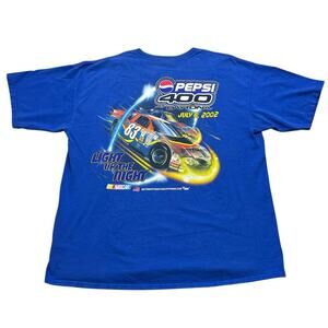 Vintage Pepsi 400 NASCAR T-Shirt Men’s XL Blue Gildan Daytona Speedway Y2K